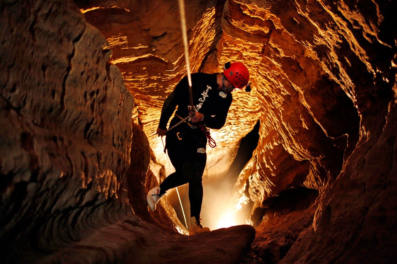 cave abseiling